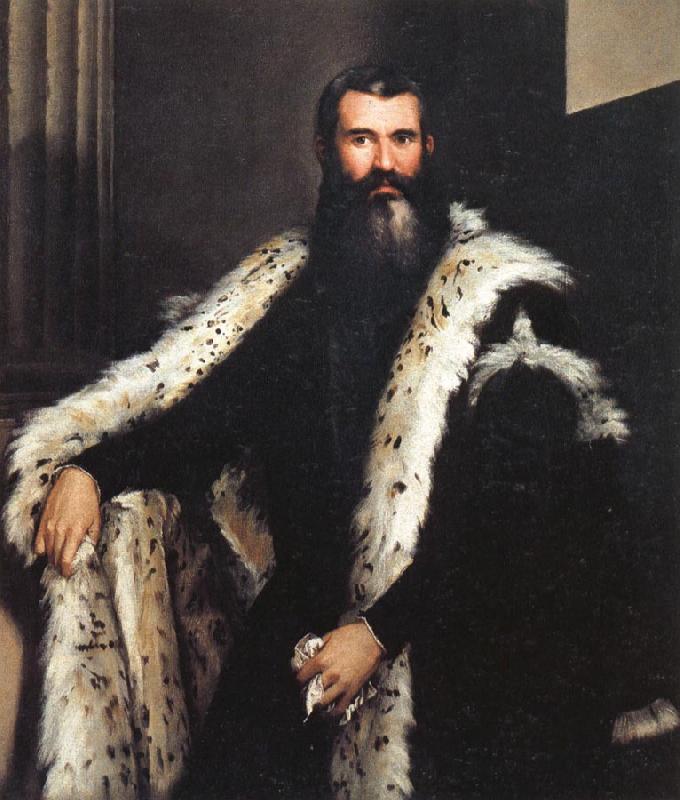 Paolo Veronese Portrait of a Gentleman in a Fur Sweden oil painting art